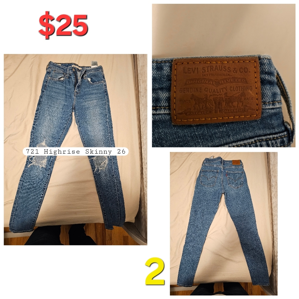 Women's Jeans (Levi's/Hollister/A&F/American Eagle/Carly Jean) - Picture 9 of 10